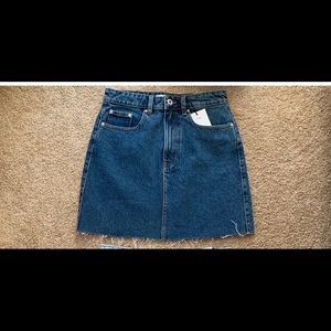 Zara dark denim skirt